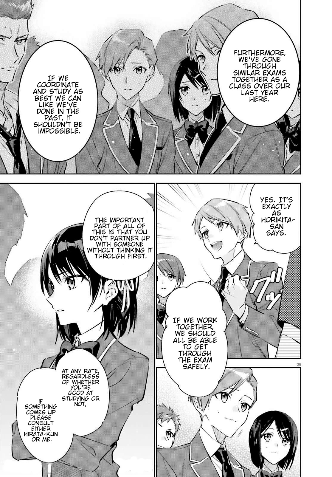 Youkoso Jitsuryoku Shijou Shugi no Kyoushitsu e: 2-nensei-hen chapter 1 page 34