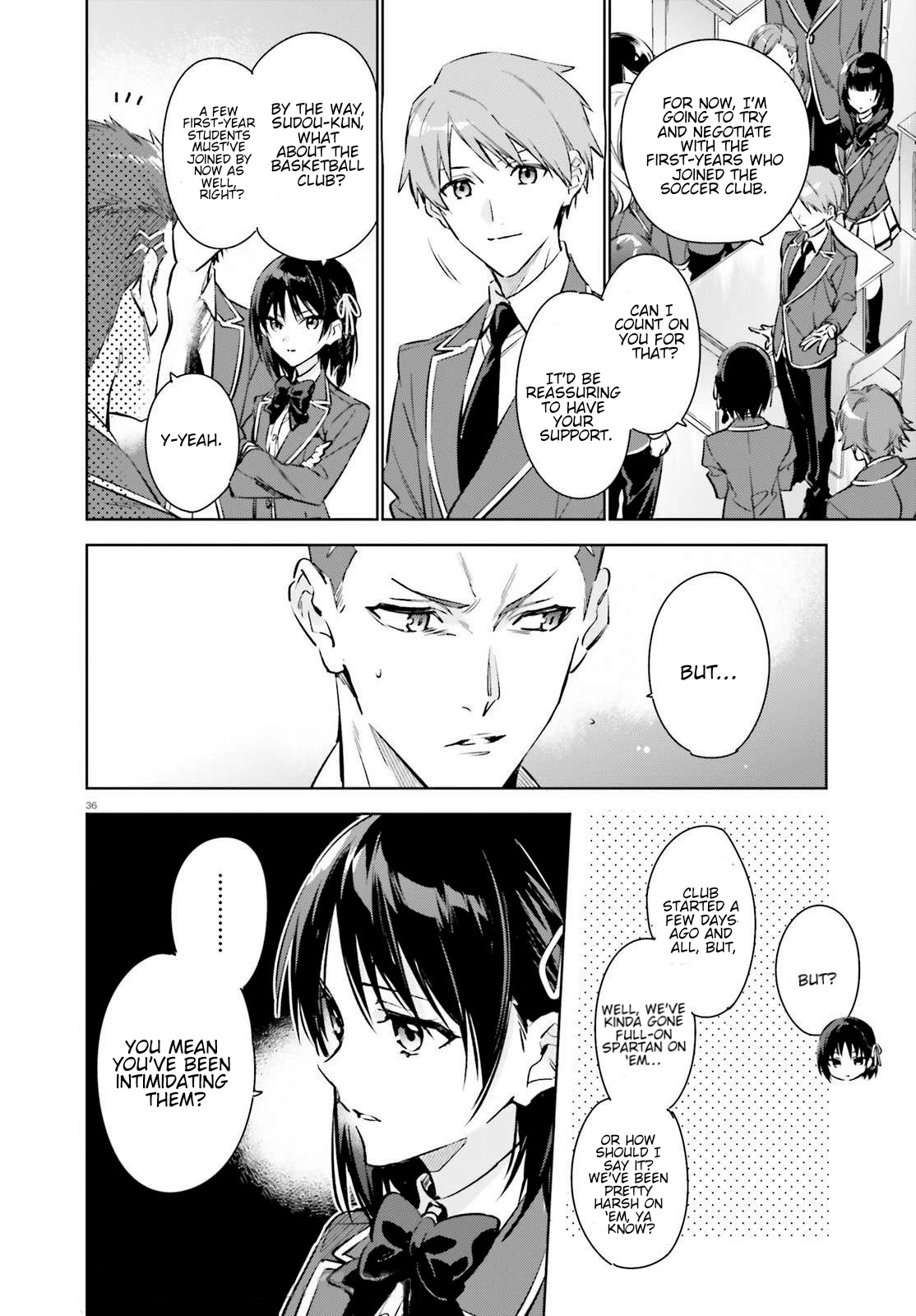 Youkoso Jitsuryoku Shijou Shugi no Kyoushitsu e: 2-nensei-hen chapter 1 page 35