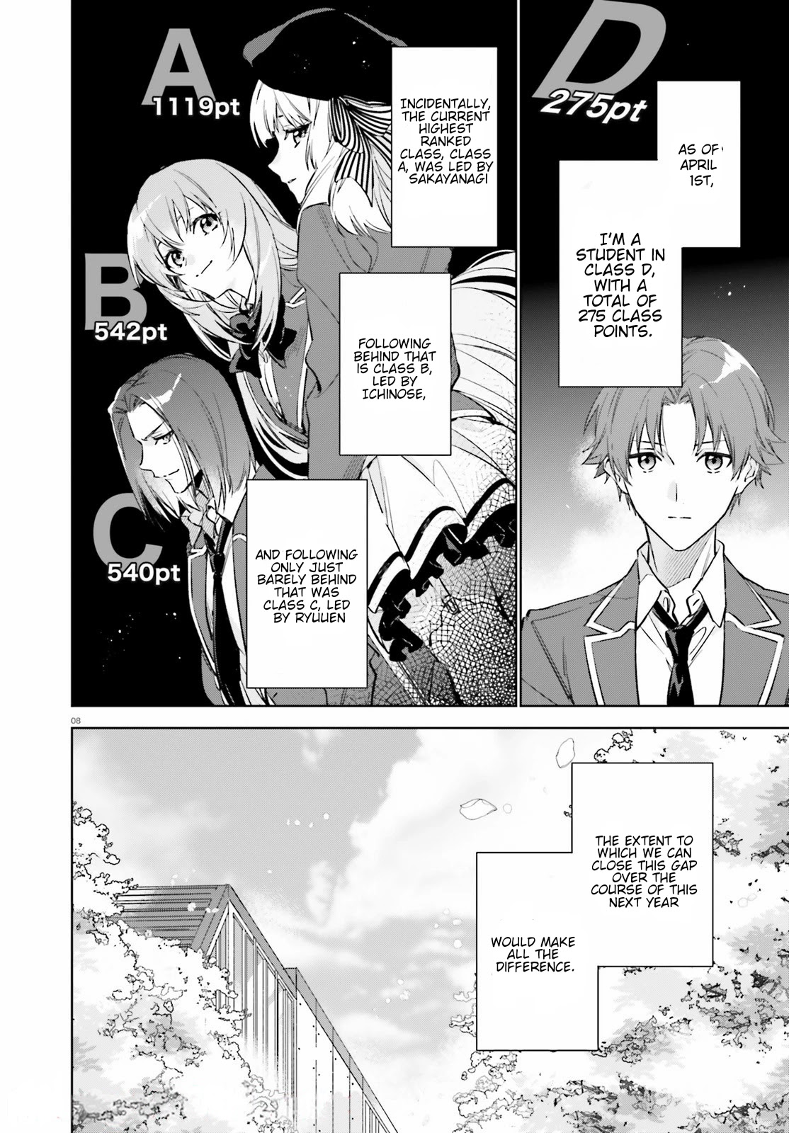 Youkoso Jitsuryoku Shijou Shugi no Kyoushitsu e: 2-nensei-hen chapter 1 page 7