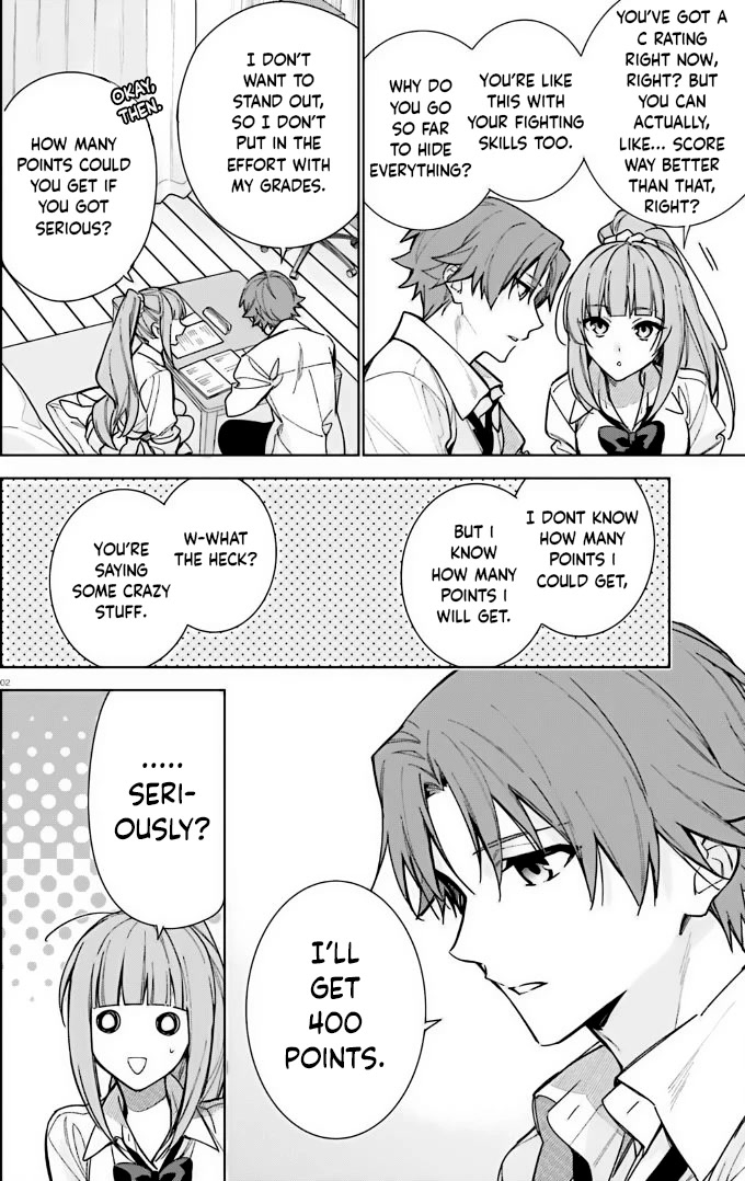 Youkoso Jitsuryoku Shijou Shugi no Kyoushitsu e: 2-nensei-hen chapter 12 page 2