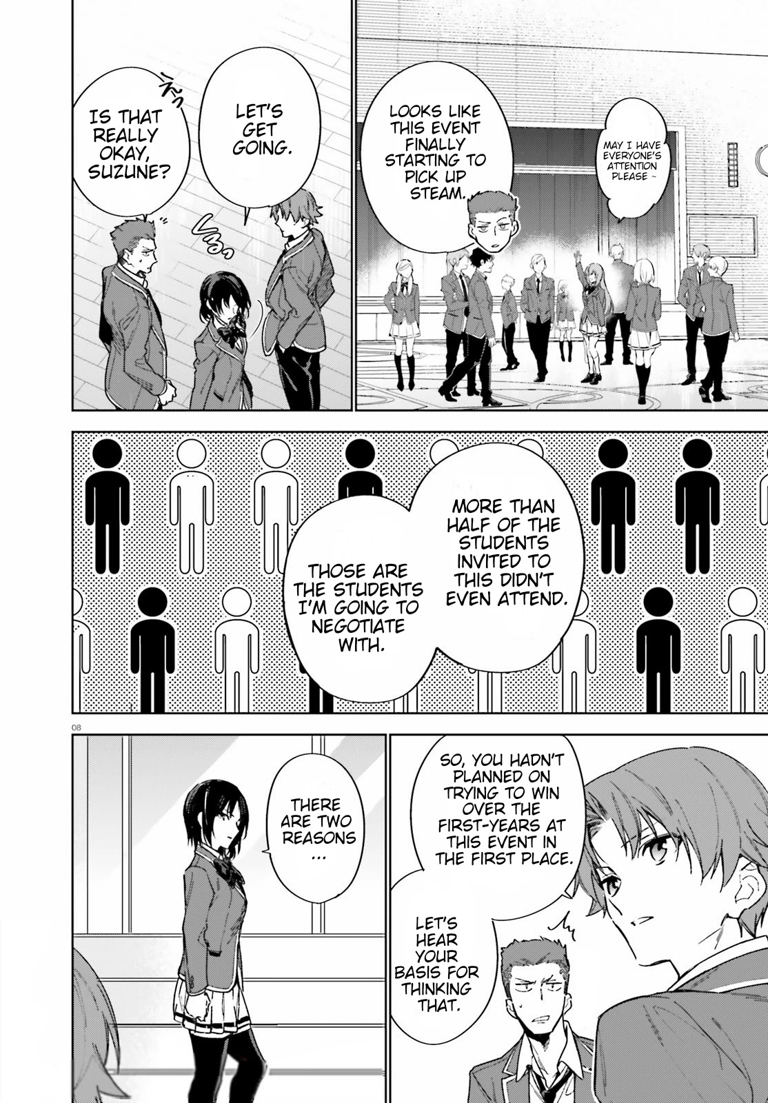 Youkoso Jitsuryoku Shijou Shugi no Kyoushitsu e: 2-nensei-hen chapter 2 page 8