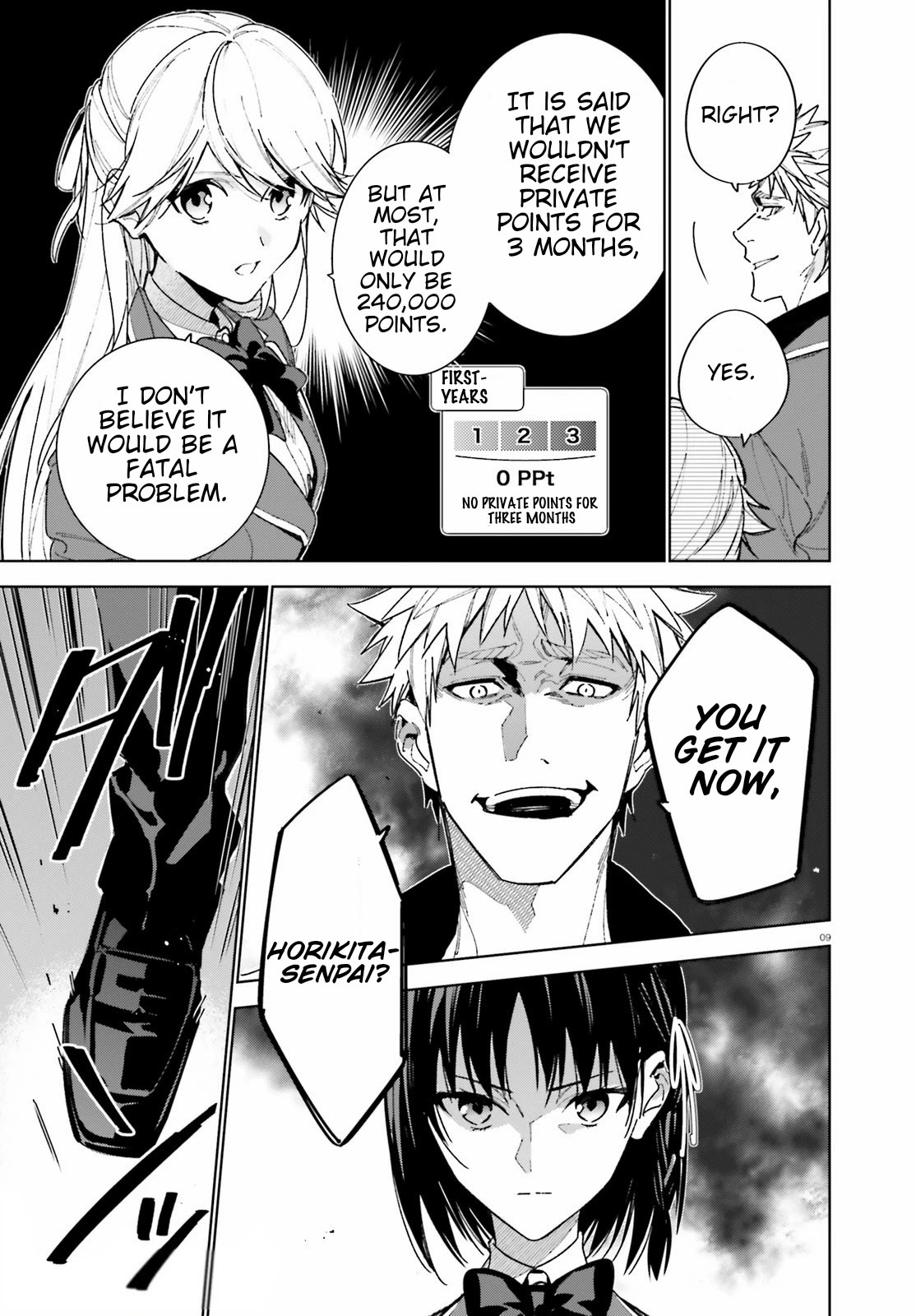 Youkoso Jitsuryoku Shijou Shugi no Kyoushitsu e: 2-nensei-hen chapter 3 page 9