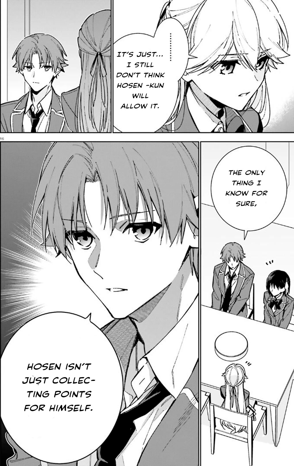 Youkoso Jitsuryoku Shijou Shugi no Kyoushitsu e: 2-nensei-hen chapter 9 page 16