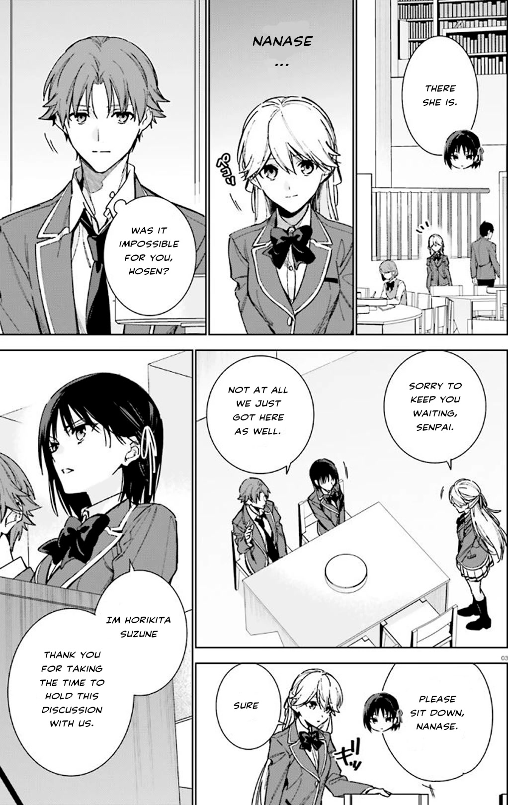 Youkoso Jitsuryoku Shijou Shugi no Kyoushitsu e: 2-nensei-hen chapter 9 page 3