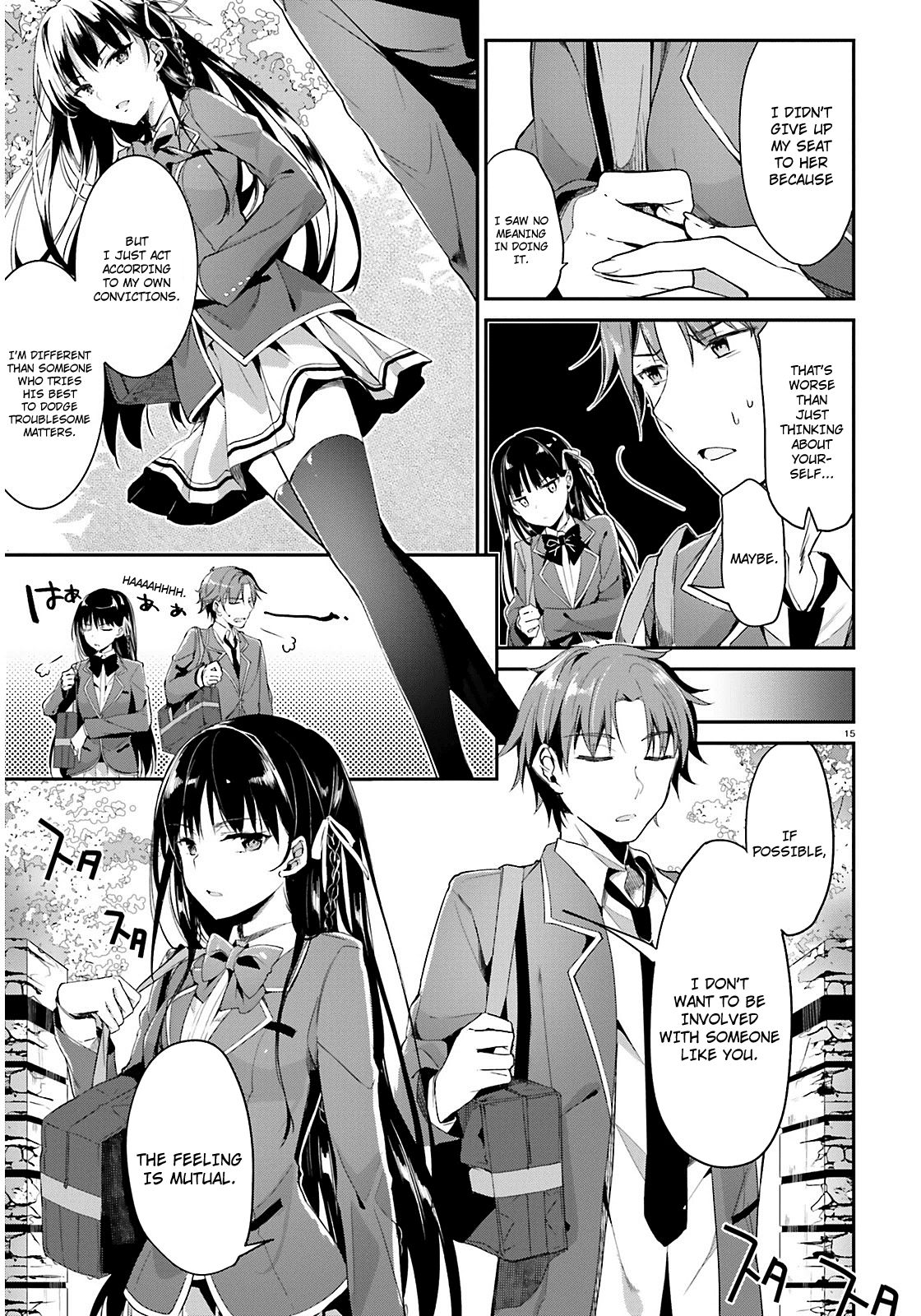 Youkoso Jitsuryoku Shijou Shugi no Kyoushitsu e chapter 1 page 16