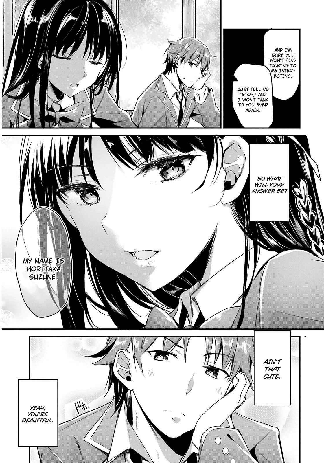 Youkoso Jitsuryoku Shijou Shugi no Kyoushitsu e chapter 1 page 18
