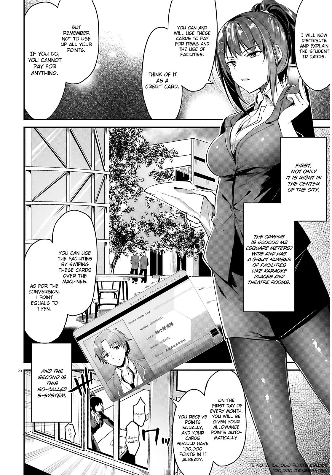 Youkoso Jitsuryoku Shijou Shugi no Kyoushitsu e chapter 1 page 21