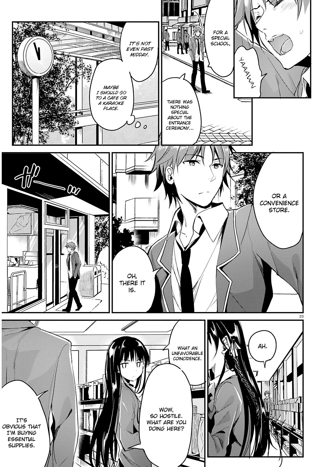 Youkoso Jitsuryoku Shijou Shugi no Kyoushitsu e chapter 1 page 24