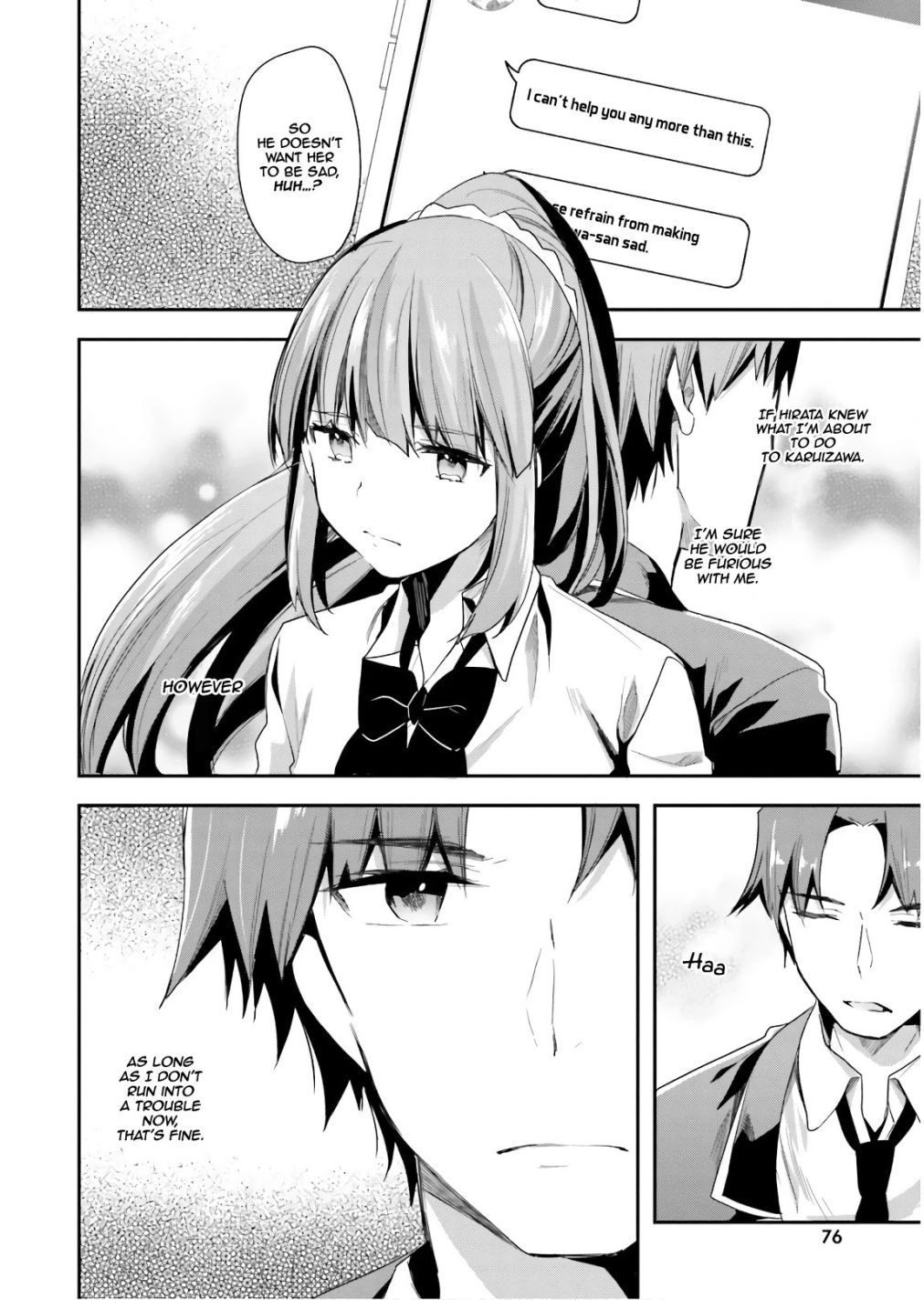 Youkoso Jitsuryoku Shijou Shugi no Kyoushitsu e chapter 42 page 12