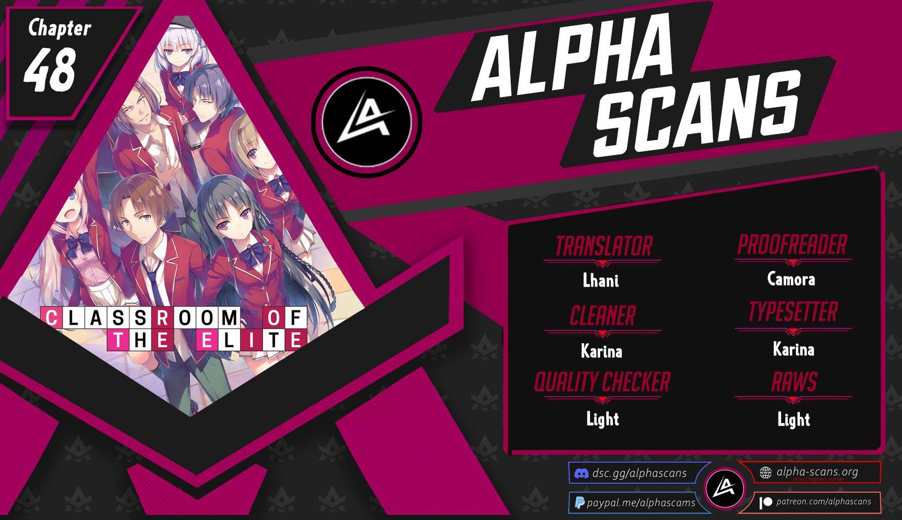 Youkoso Jitsuryoku Shijou Shugi no Kyoushitsu e chapter 48 page 1