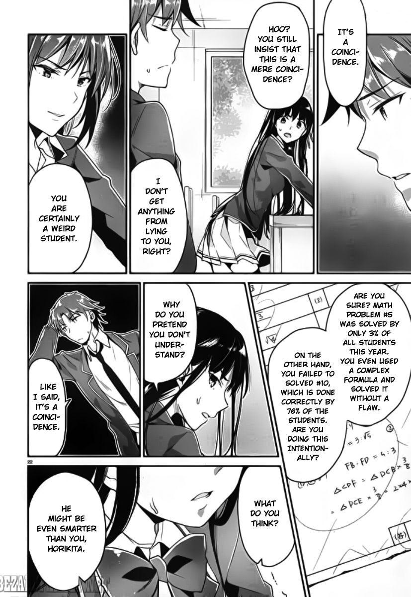 Youkoso Jitsuryoku Shijou Shugi no Kyoushitsu e chapter 5 page 23