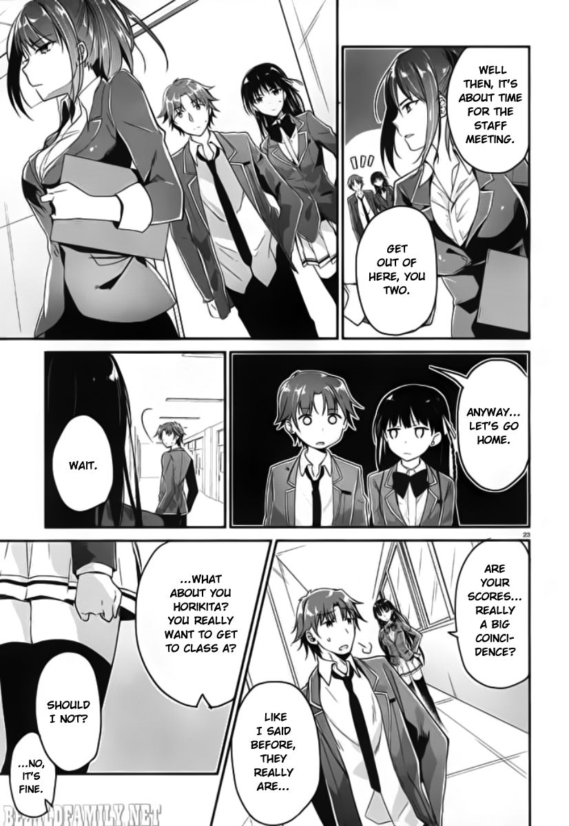 Youkoso Jitsuryoku Shijou Shugi no Kyoushitsu e chapter 5 page 24