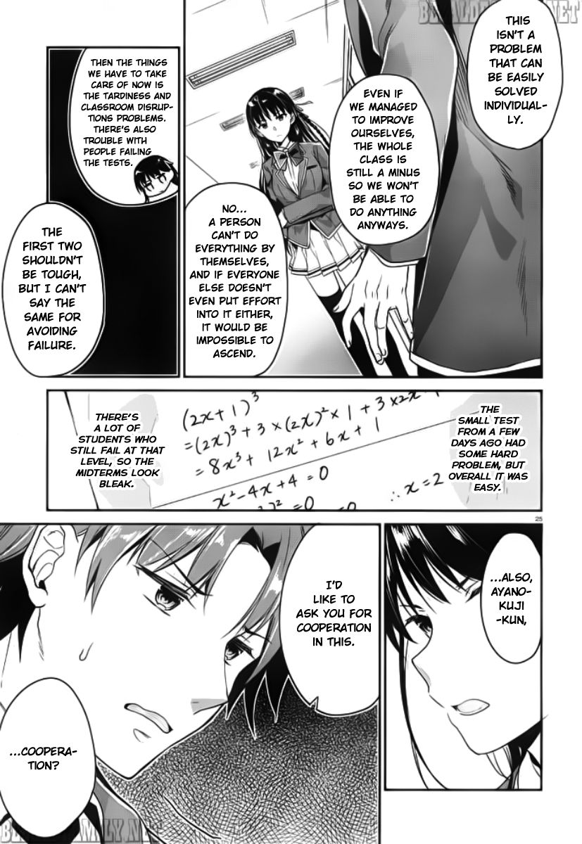 Youkoso Jitsuryoku Shijou Shugi no Kyoushitsu e chapter 5 page 26
