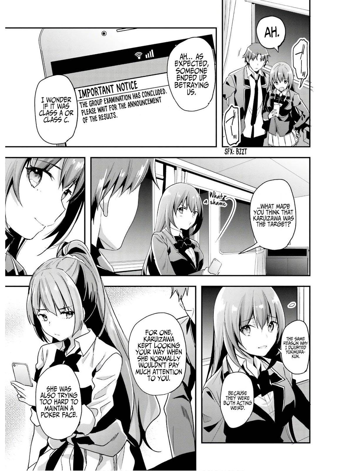 Youkoso Jitsuryoku Shijou Shugi no Kyoushitsu e chapter 50 page 4