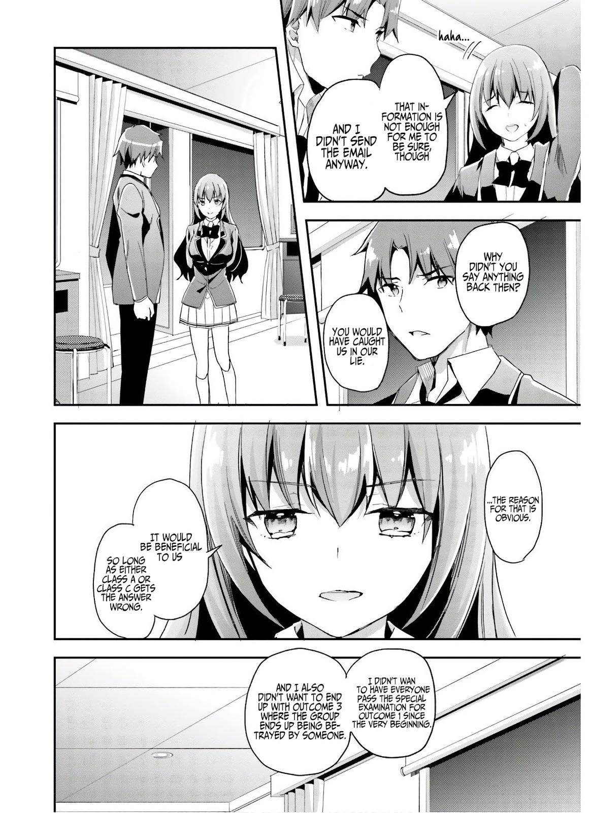 Youkoso Jitsuryoku Shijou Shugi no Kyoushitsu e chapter 50 page 5