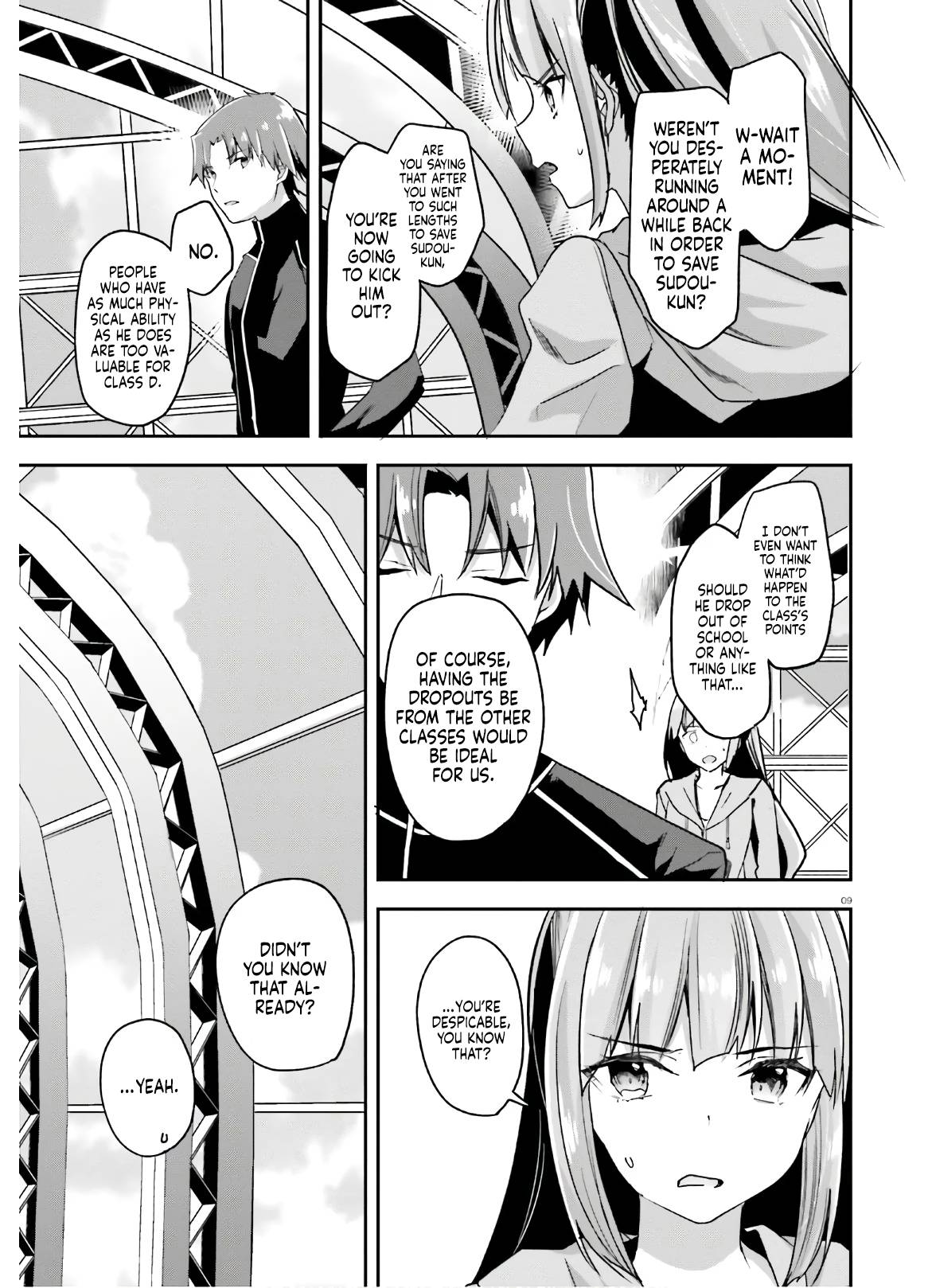 Youkoso Jitsuryoku Shijou Shugi no Kyoushitsu e chapter 55 page 10