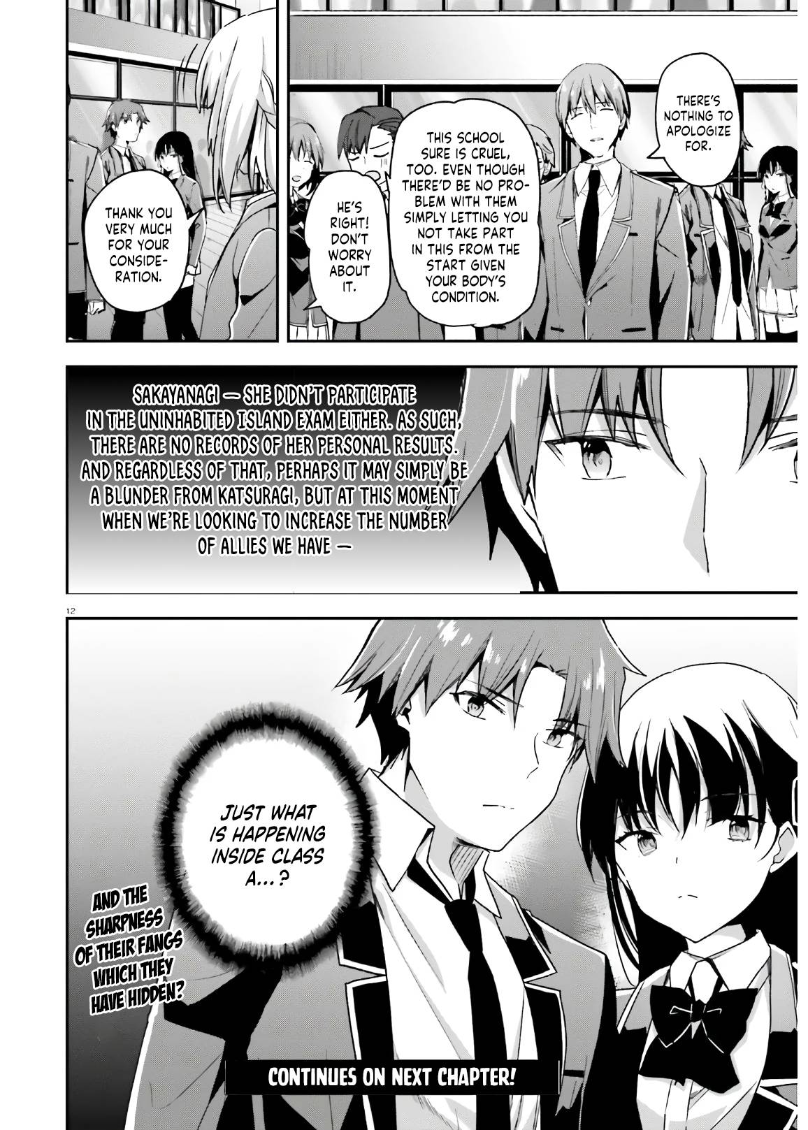 Youkoso Jitsuryoku Shijou Shugi no Kyoushitsu e chapter 57 page 13