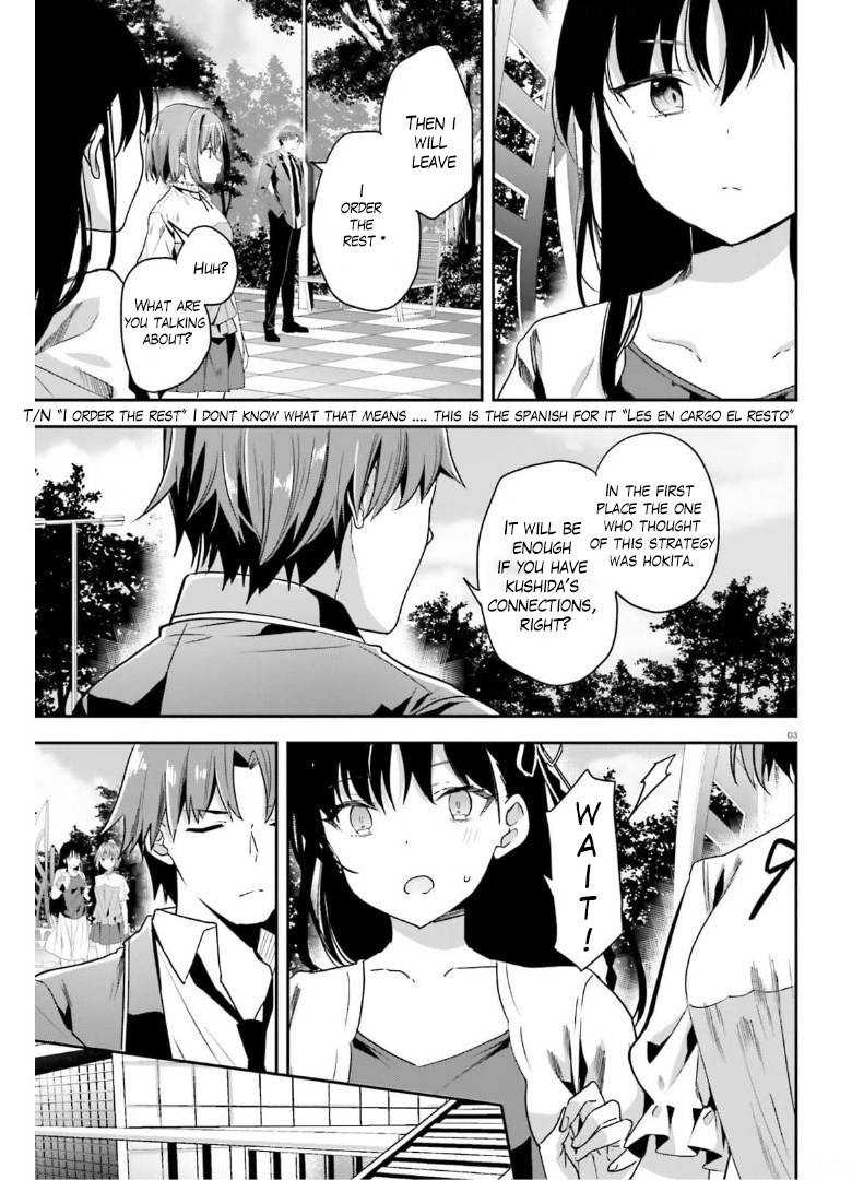 Youkoso Jitsuryoku Shijou Shugi no Kyoushitsu e chapter 63 page 3