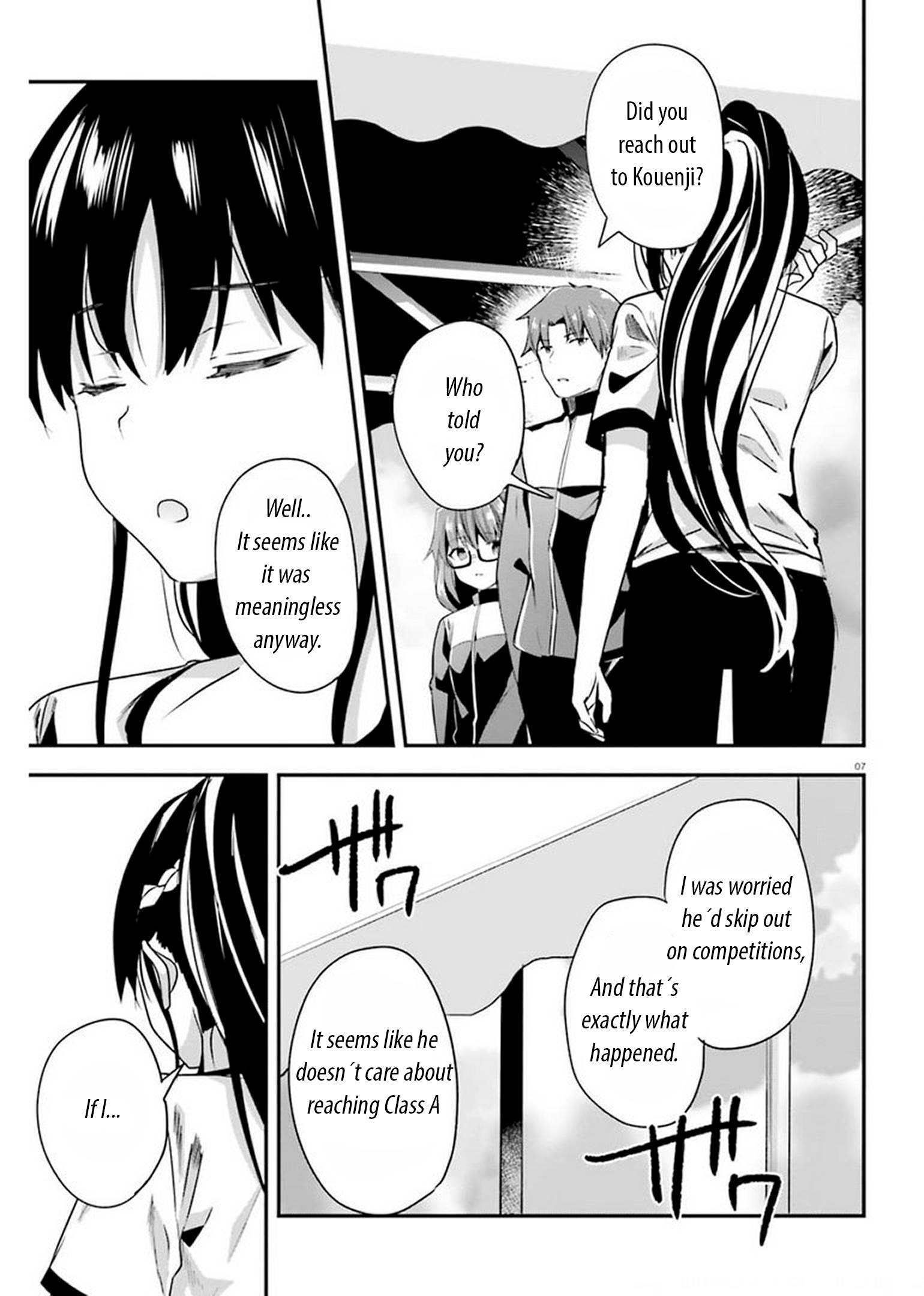 Youkoso Jitsuryoku Shijou Shugi no Kyoushitsu e chapter 65 page 7