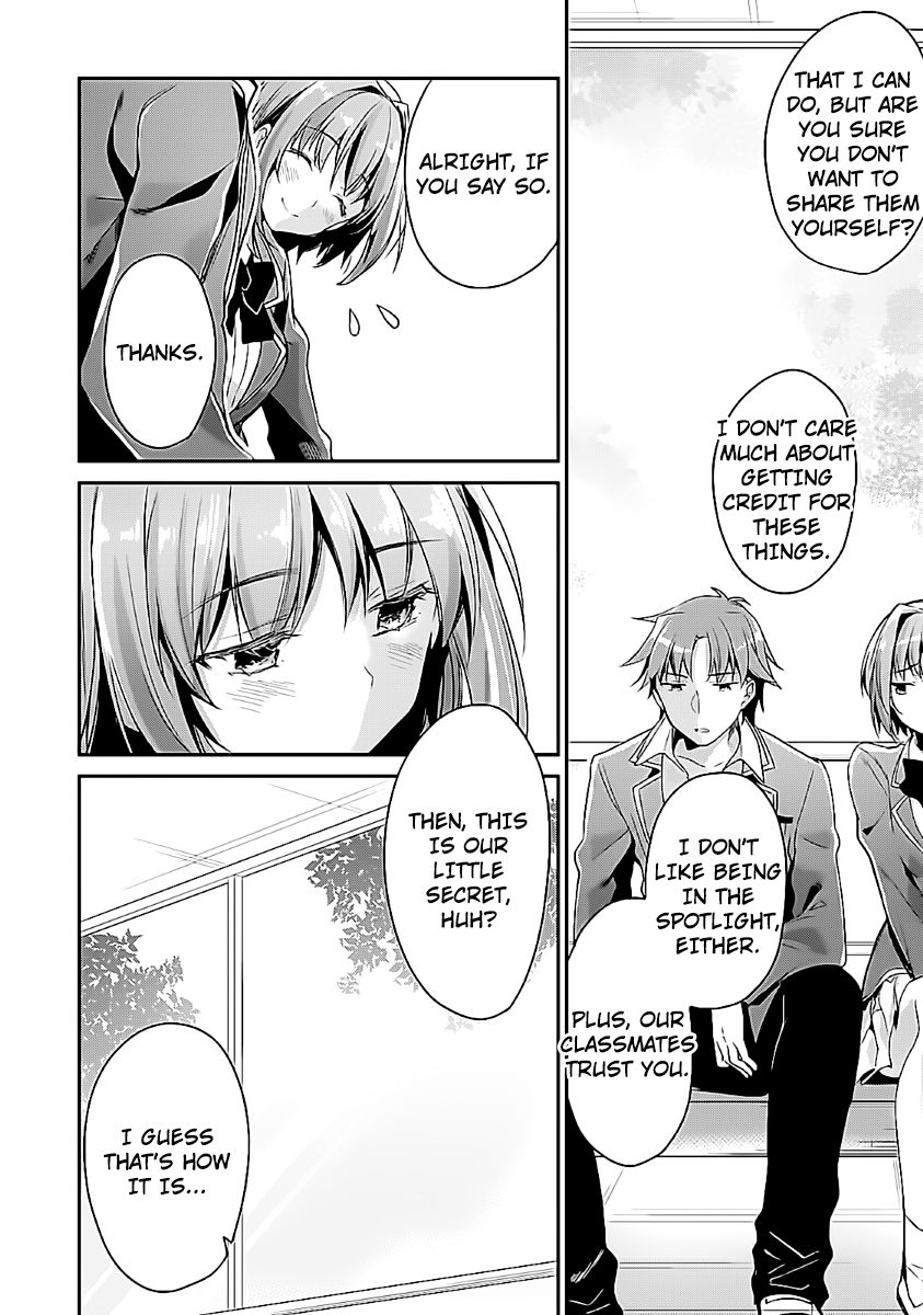 Youkoso Jitsuryoku Shijou Shugi no Kyoushitsu e chapter 7 page 36