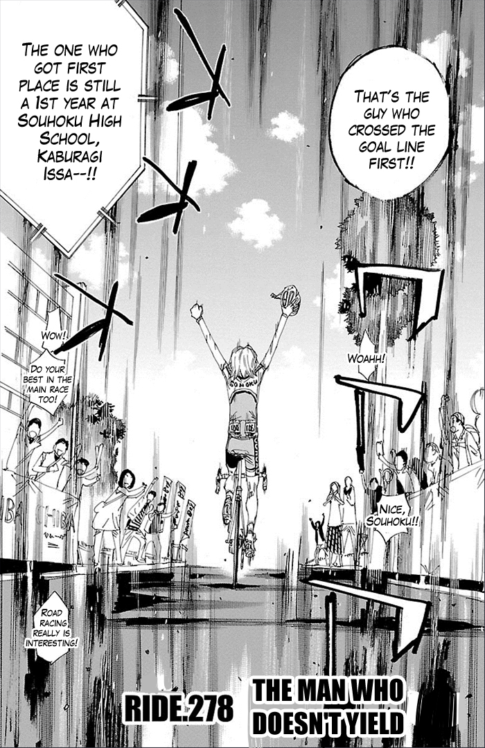 Yowamushi Pedal chapter 278 page 2
