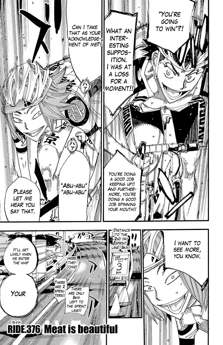 Yowamushi Pedal chapter 376 page 2