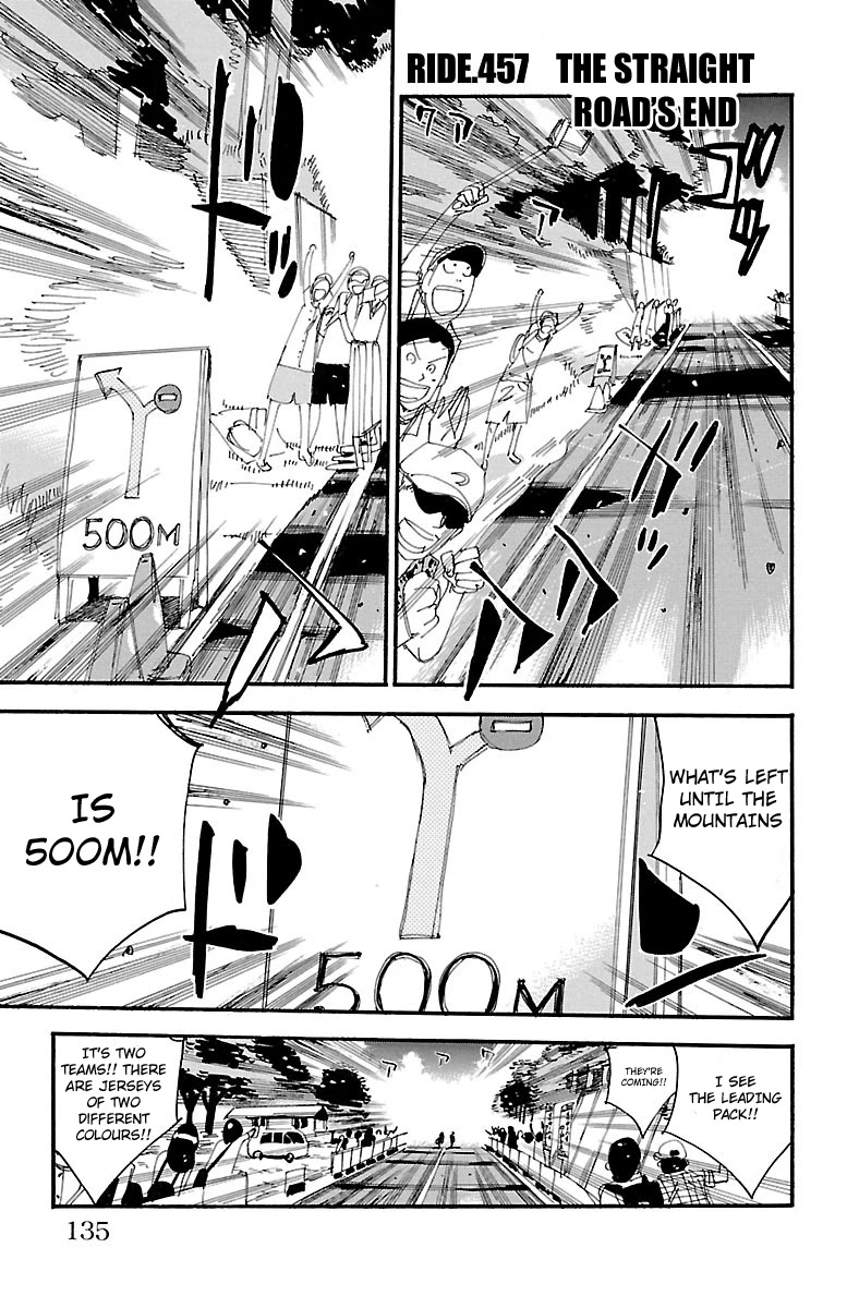 Yowamushi Pedal chapter 457 page 1