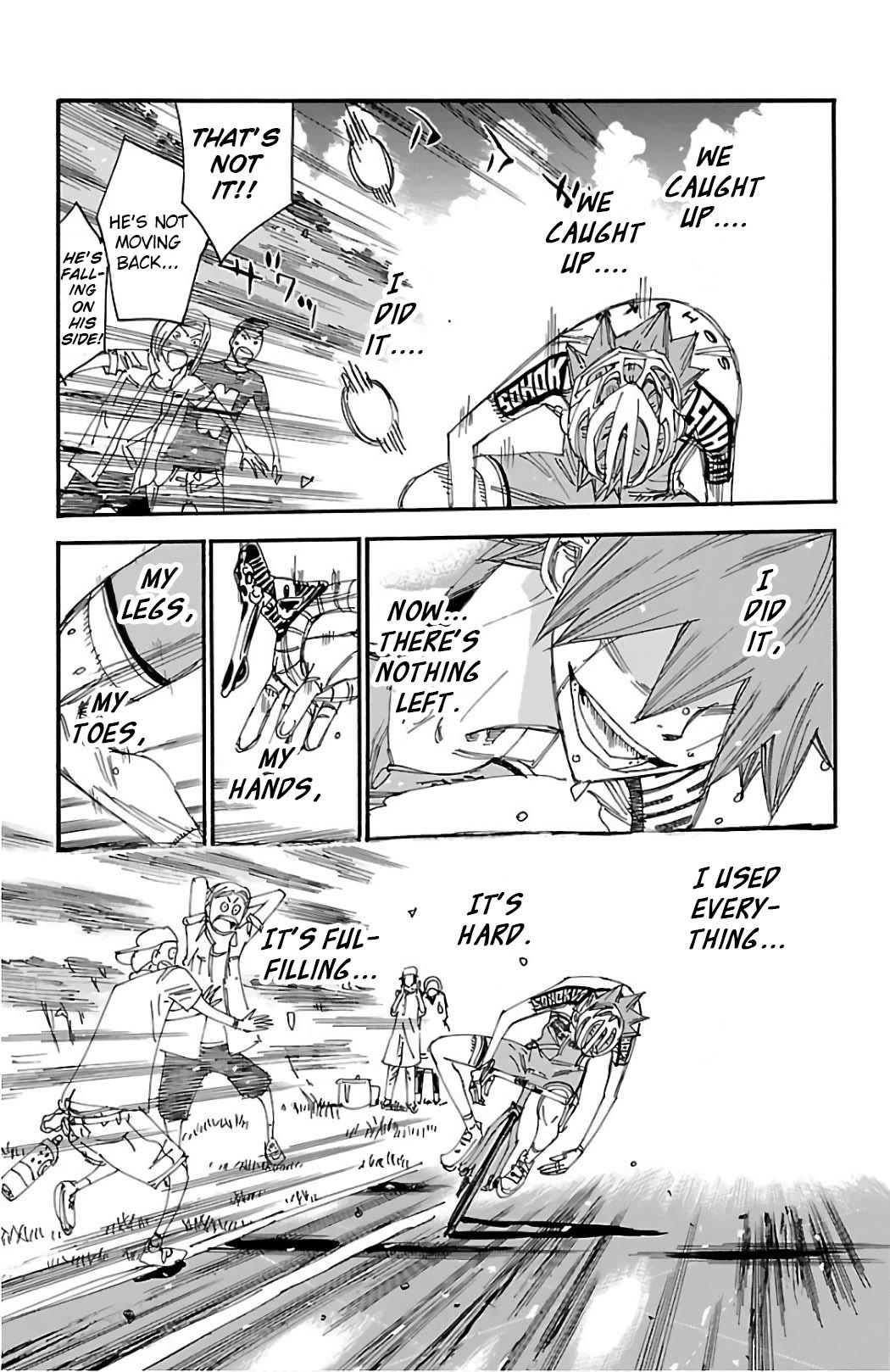 Yowamushi Pedal chapter 500 page 10