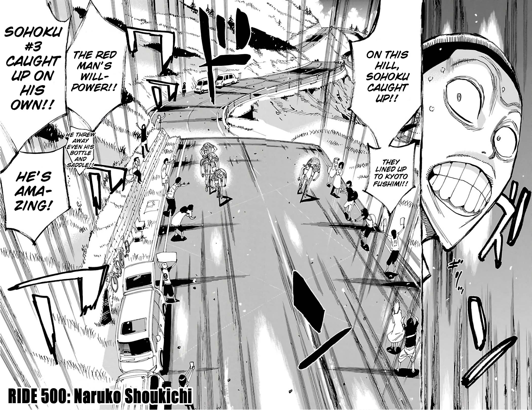 Yowamushi Pedal chapter 500 page 2