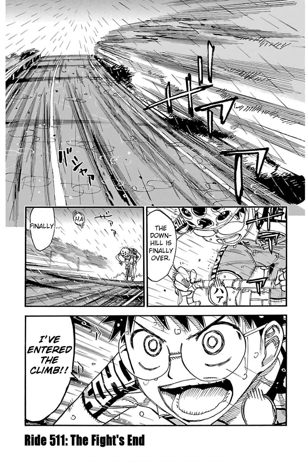 Yowamushi Pedal chapter 511 page 1