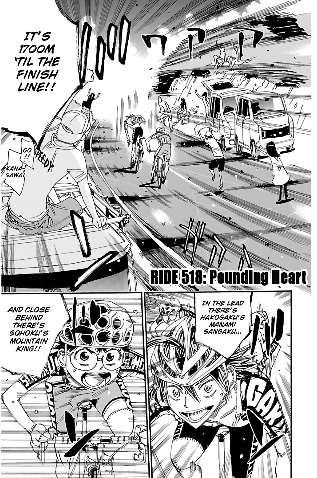 Yowamushi Pedal chapter 518 page 1