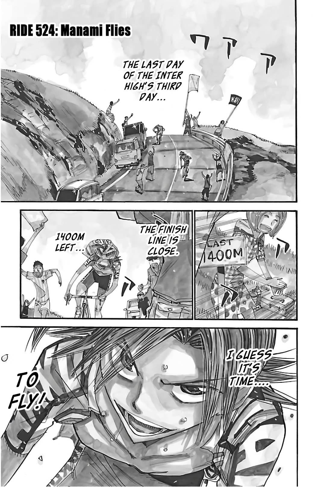 Yowamushi Pedal chapter 524 page 1