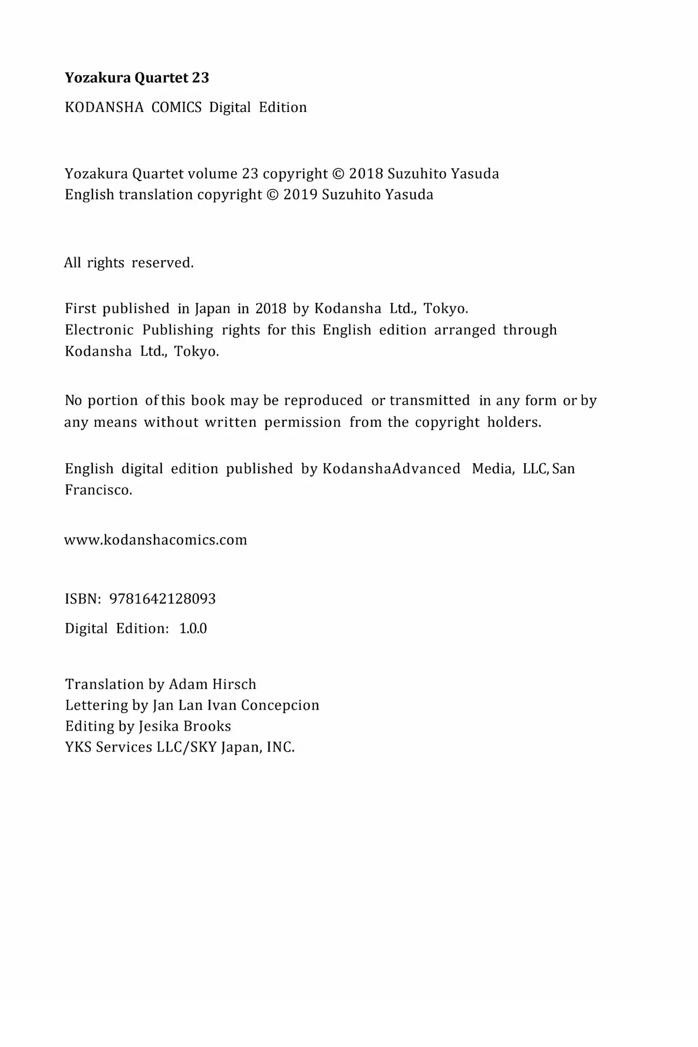 Yozakura Quartet chapter 135.5 page 25