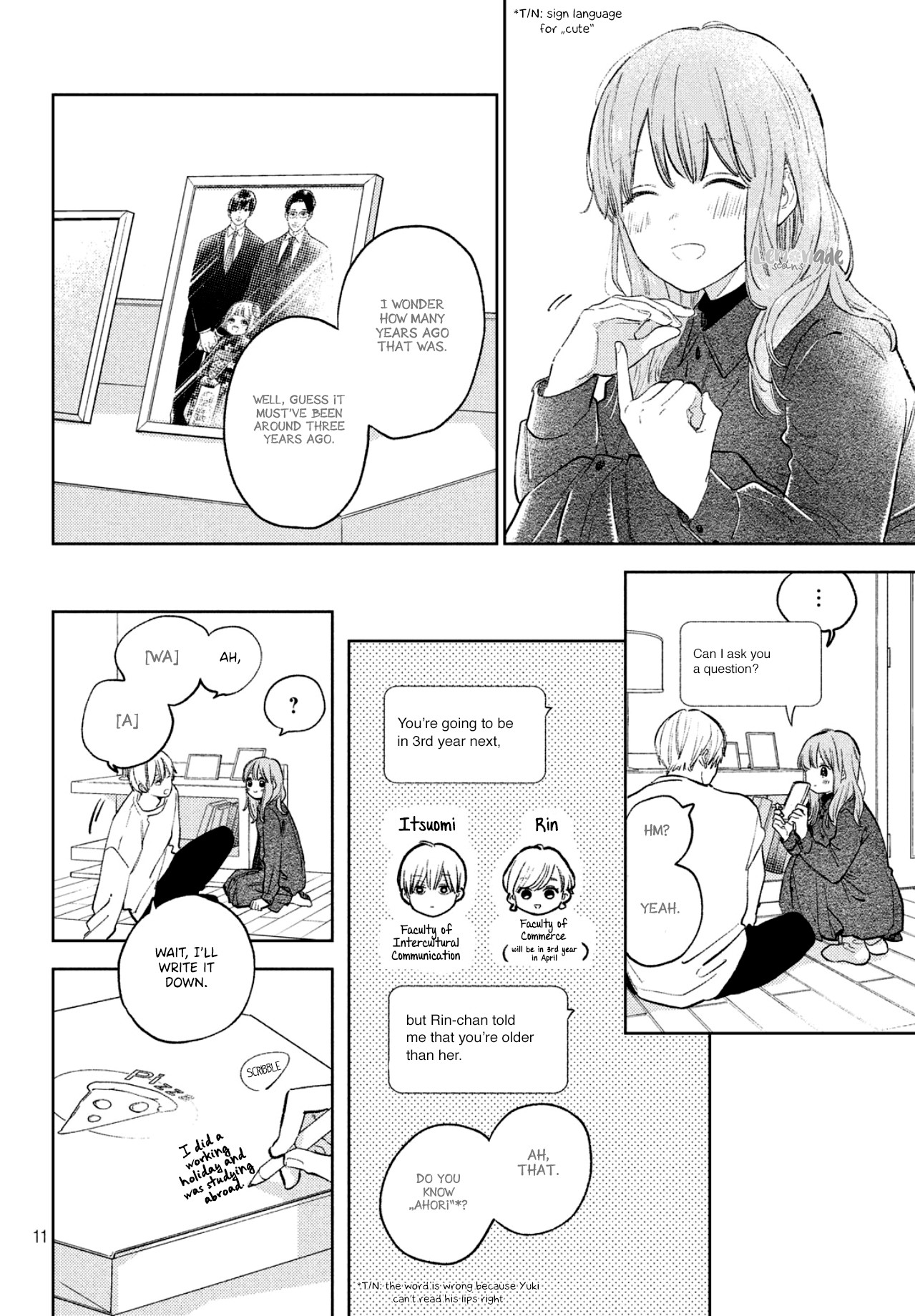 Yubisaki to Renren chapter 7 page 11