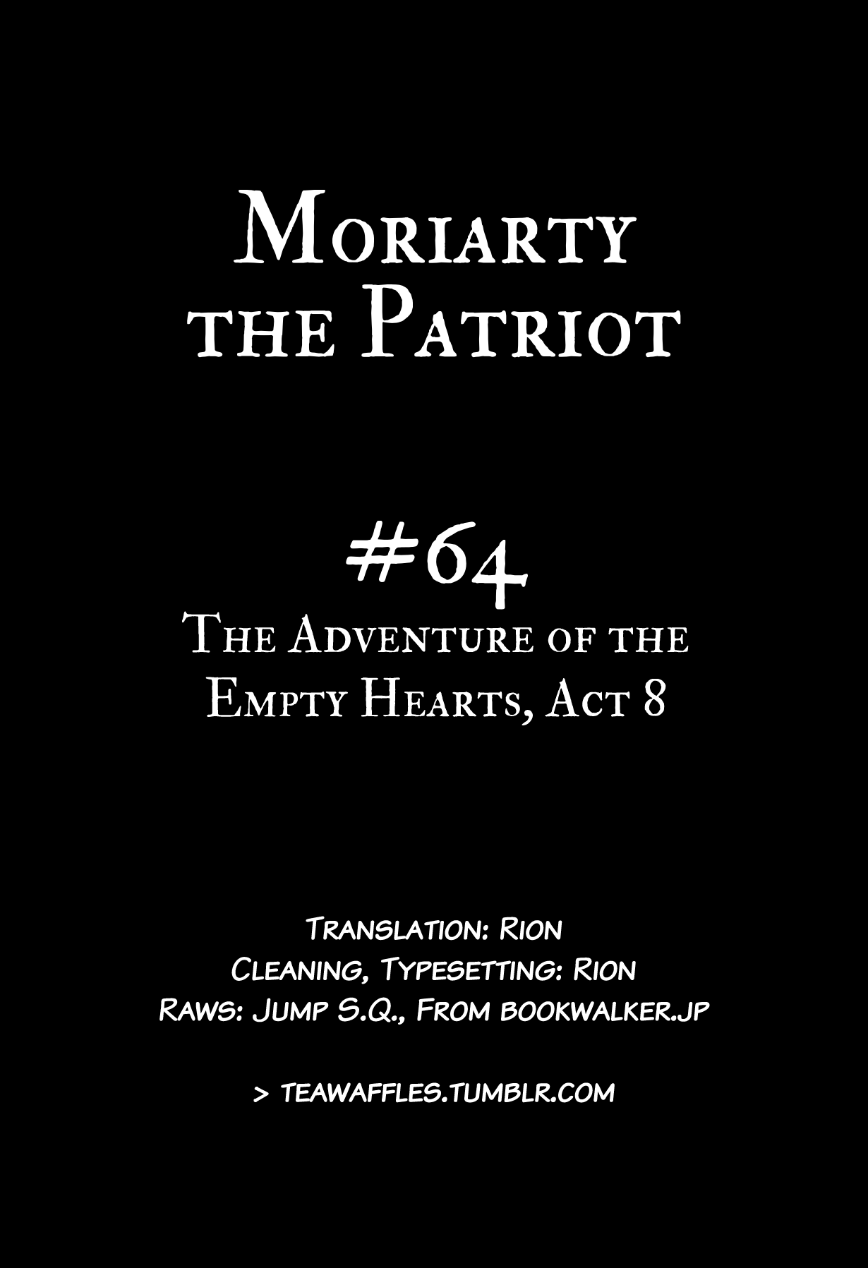 Yukoku no Moriarty chapter 64 page 1