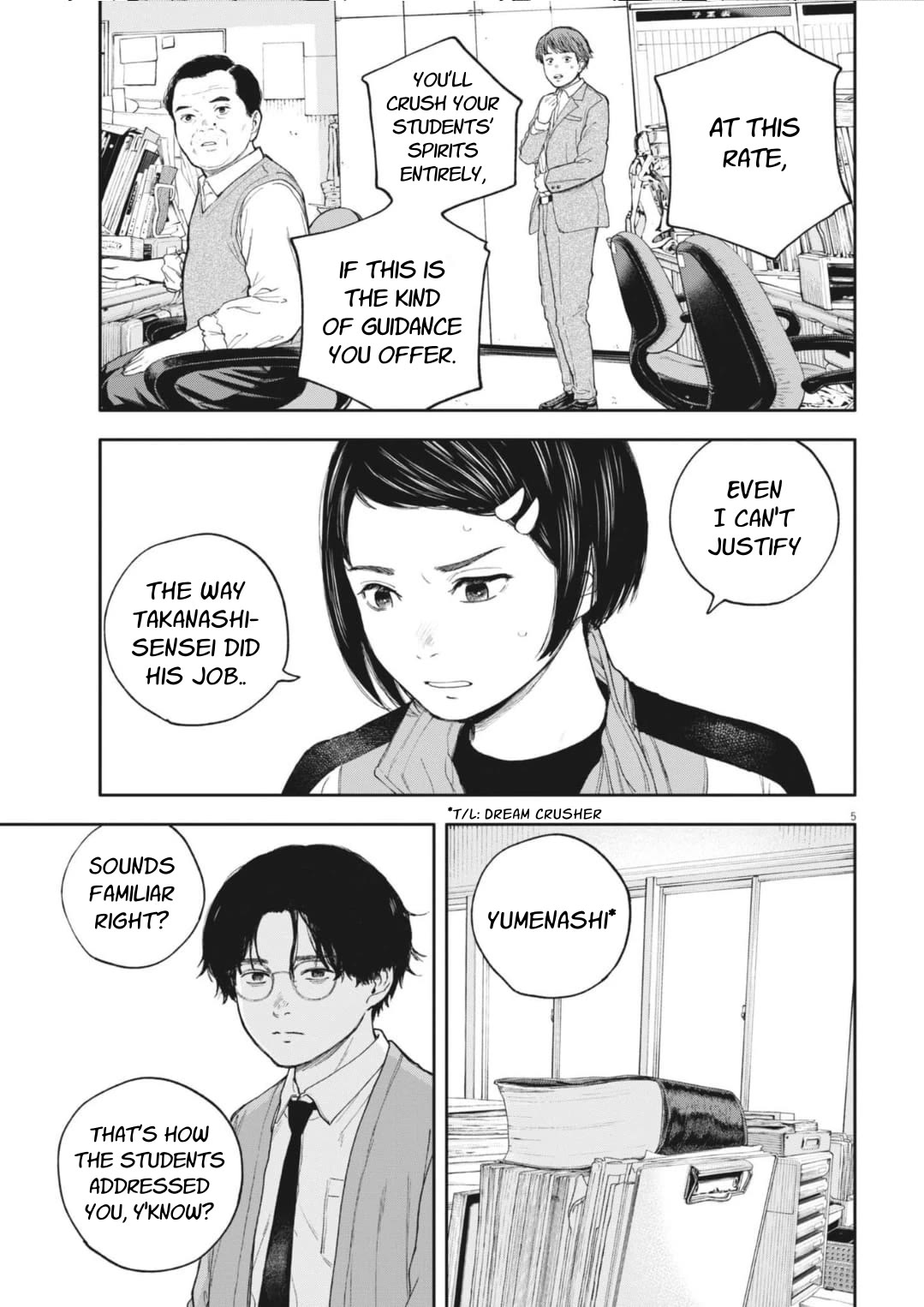 Yumenashi-sensei's Guidance Counseling chapter 36 page 6