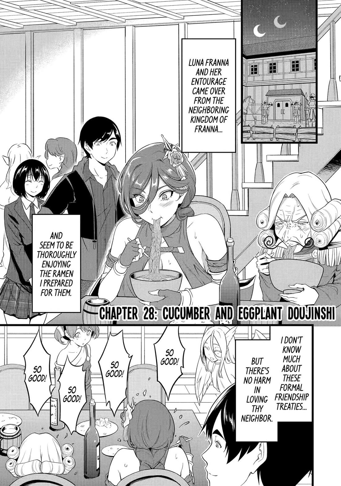 Yuru Fuwa Noka No Moji Bake Skill chapter 28 page 1