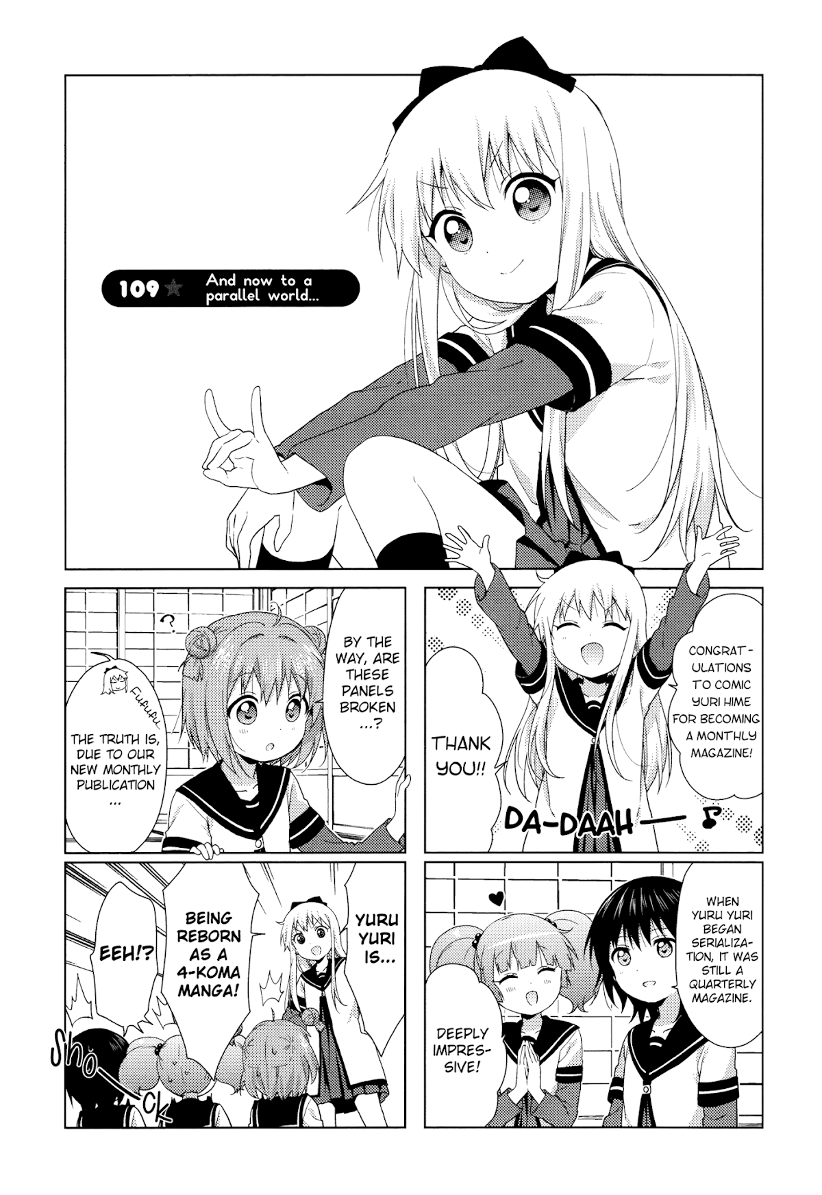 Yuru Yuri chapter 109 page 1