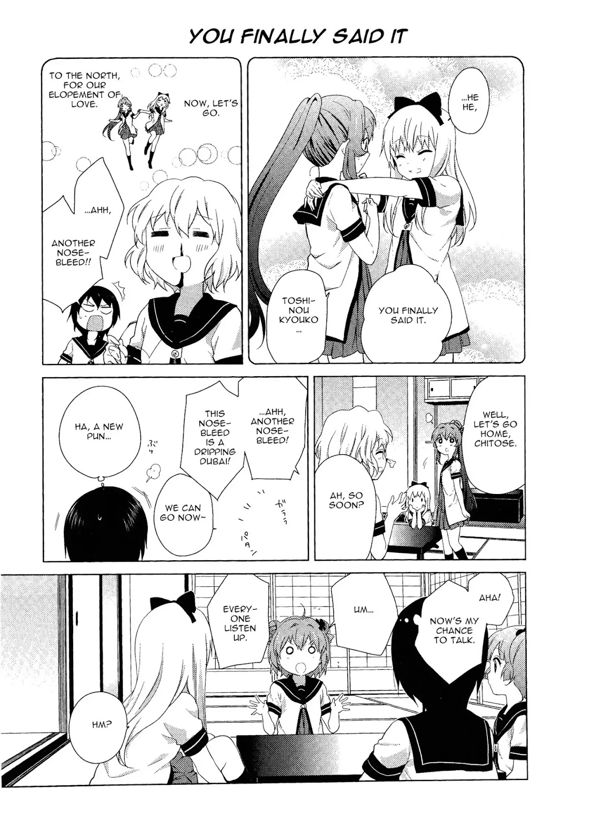 Yuru Yuri chapter 52.9 page 15