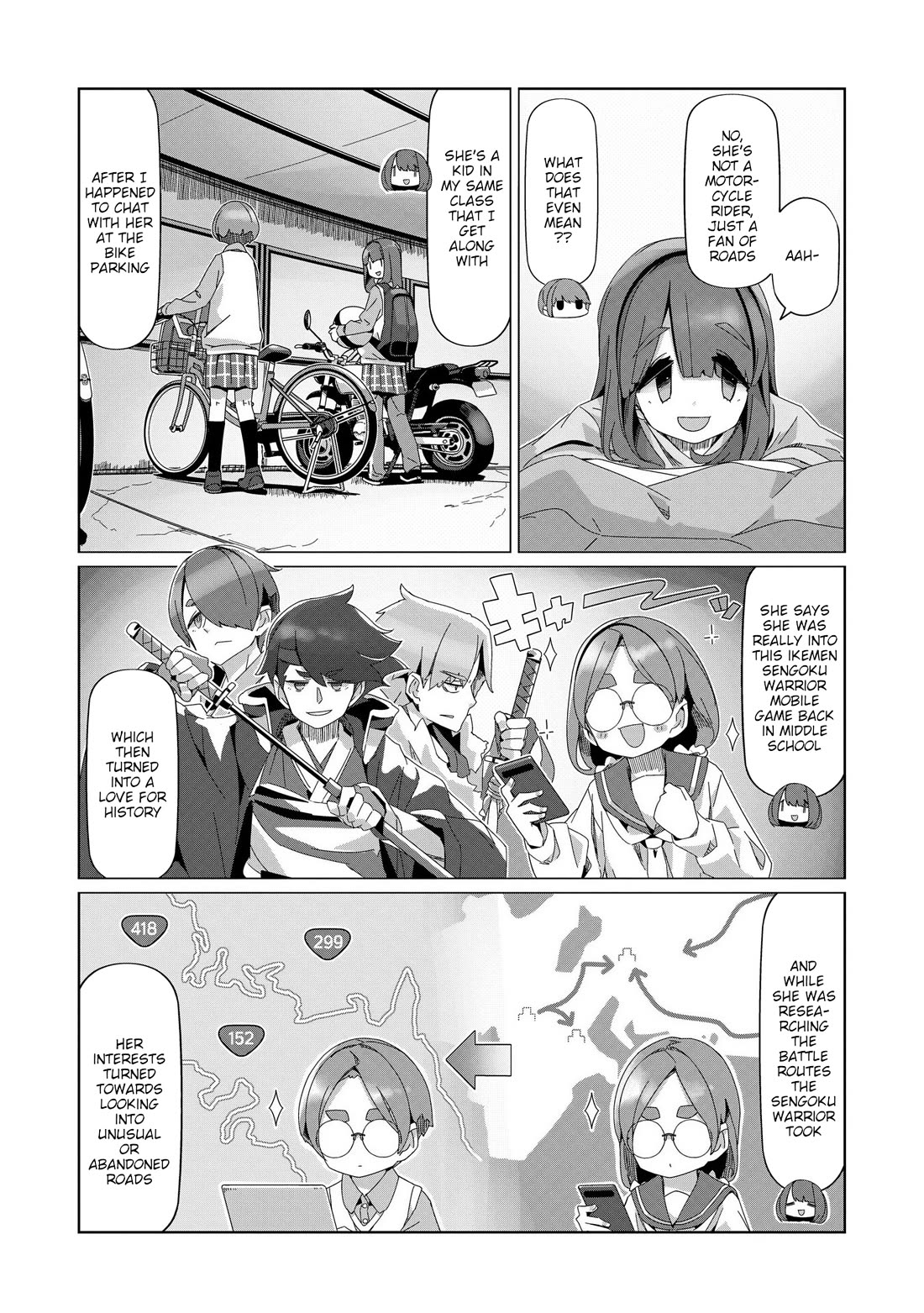 Yurucamp chapter 100 page 18