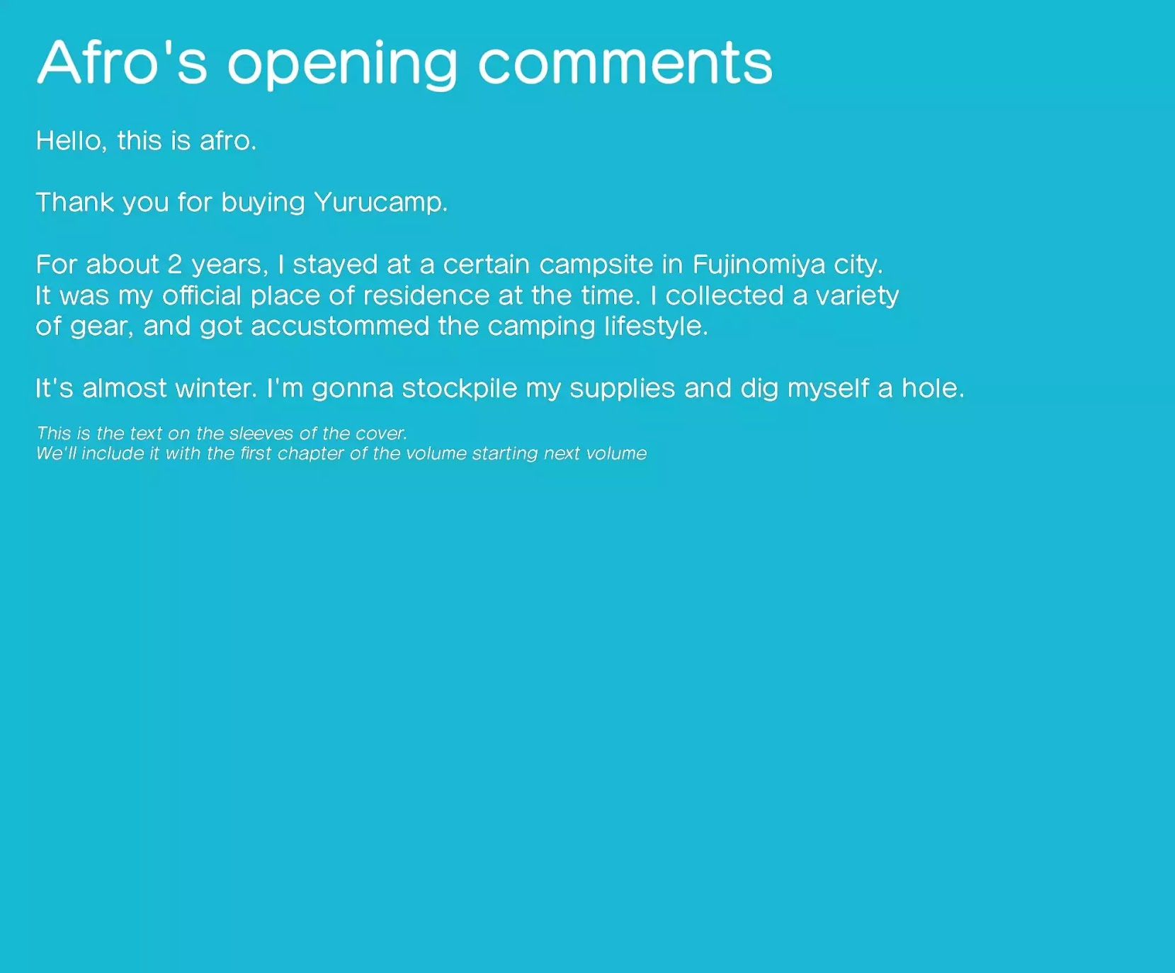 Yurucamp chapter 18.5 page 33