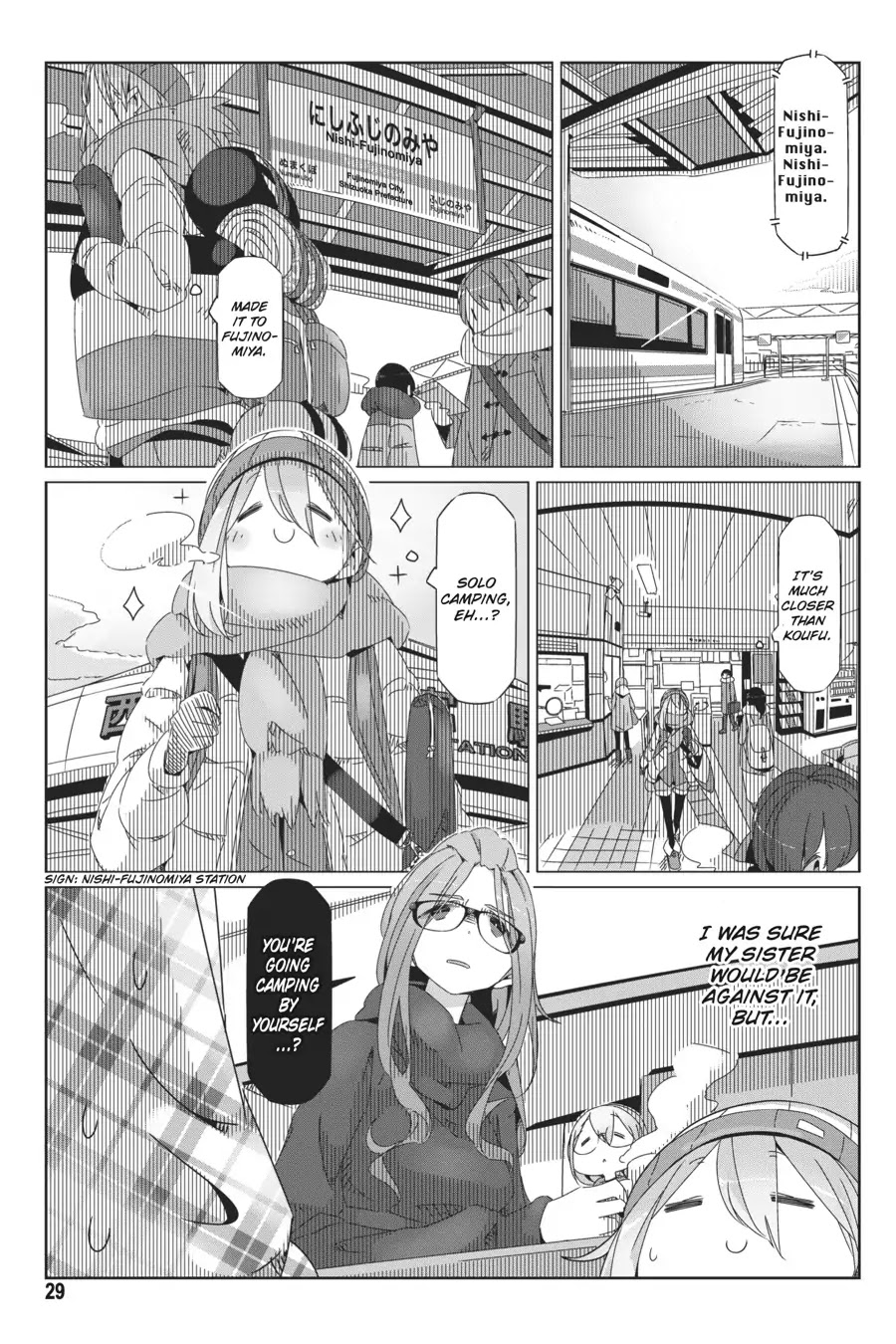 Yurucamp chapter 36 page 1