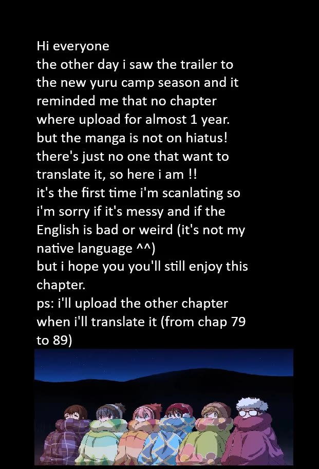 Yurucamp chapter 78 page 1