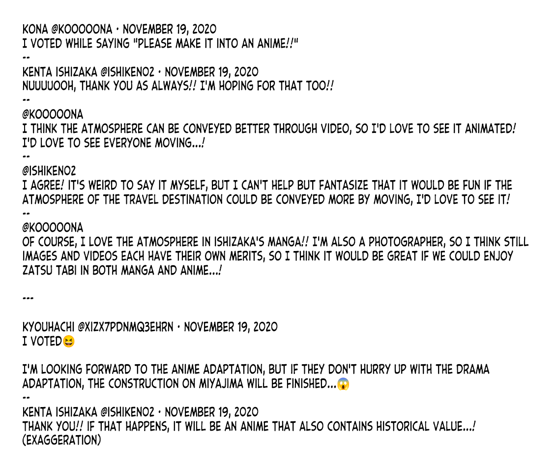 Zatsu Tabi: That's Journey chapter 19.5 page 73