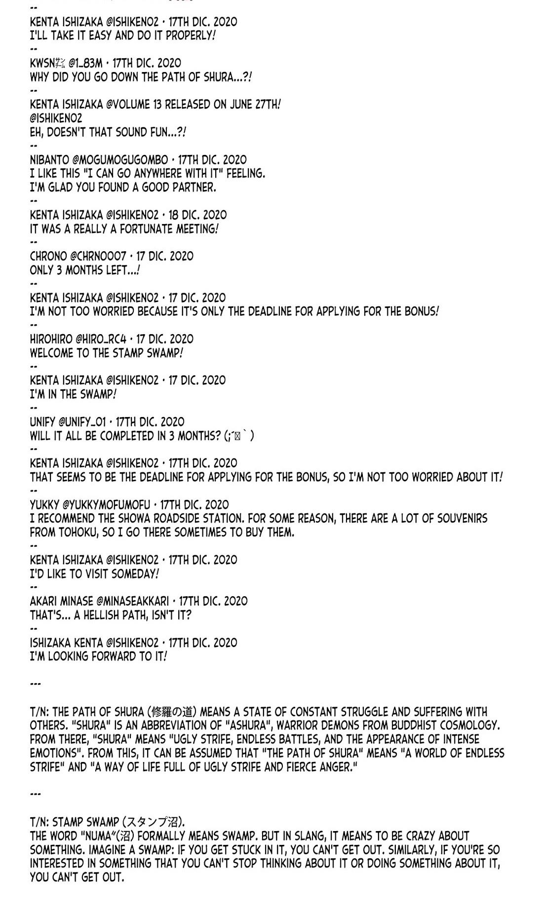 Zatsu Tabi: That's Journey chapter 19.5 page 90