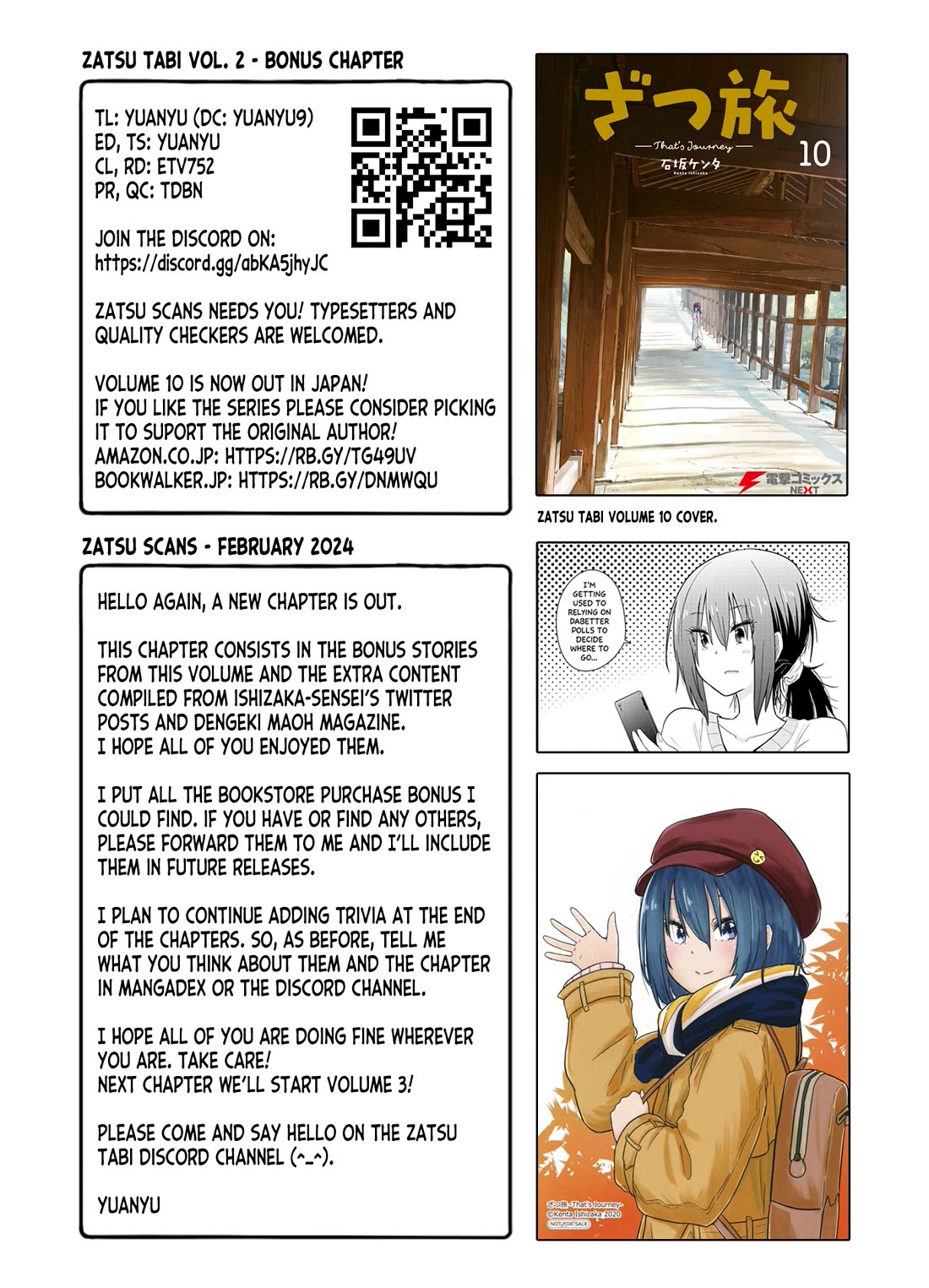 Zatsu Tabi: That's Journey chapter 9.5 page 72