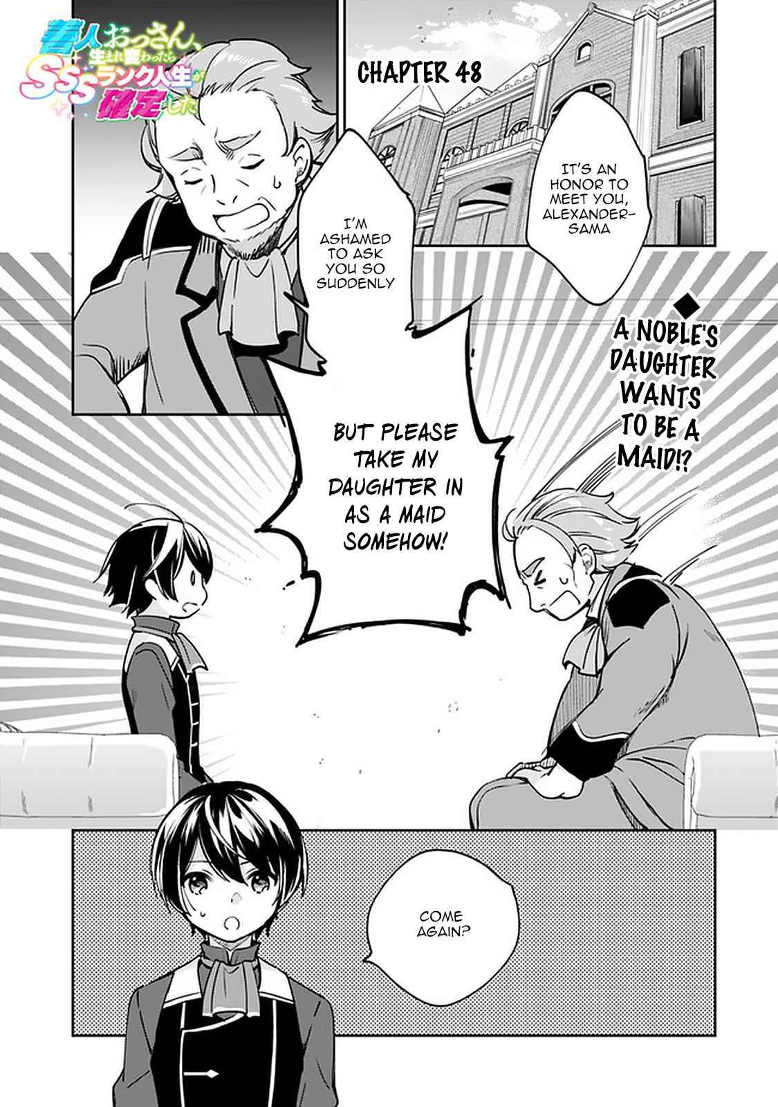 Zennin Ossan, Umarekawattara SSS Rank Jinsei ga Kakutei Shita chapter 48 page 1