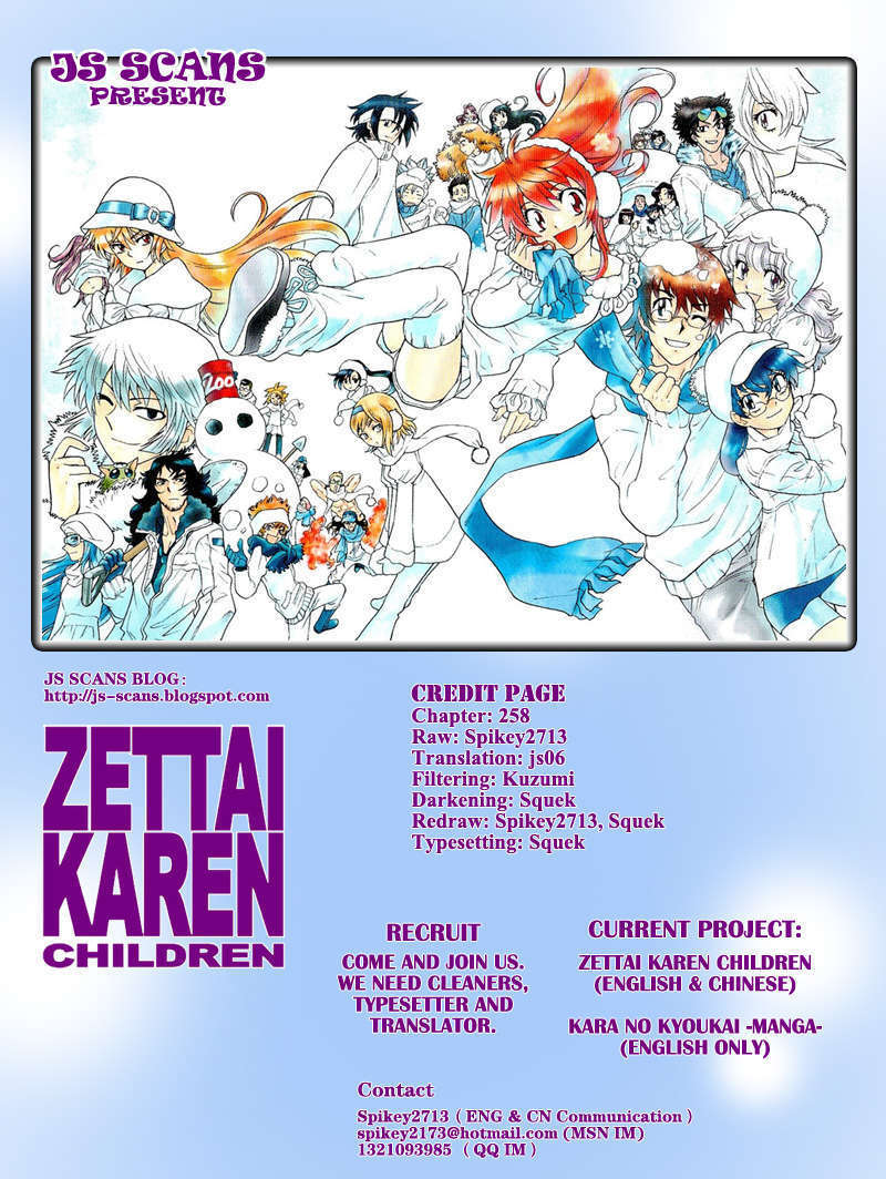 Zettai Karen Children chapter 258 page 20