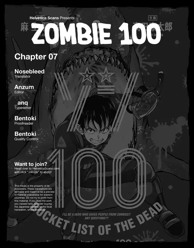 Zombie 100 ~Zombie ni Naru Made ni Shitai 100 no Koto~ chapter 7 page 1